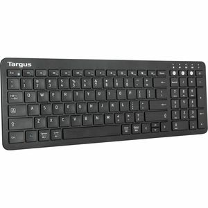 Targus Akb863us Keyboard - English (us) - Black - Bluetooth - 5.1 - Windows, Macos - Desktop Computer