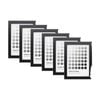 6PK Braz Venice Image Photo Document Display Frame 13x18cm Black