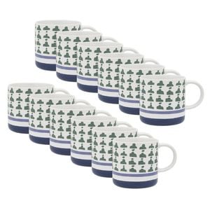 12pk Porto Vida Stoneware Drinking Mug W/ Handle 12cm/320ml - Cactus