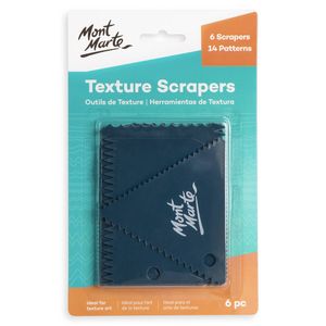 Mont Marte 6 Piece Paint Texture Scrapers