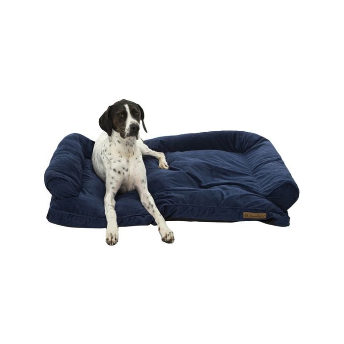Charlie's Corduroy Dog Sofa Bed Navy - Medium