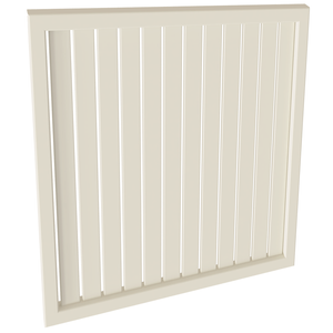 ProtectorAl 300 - 1000 x  300 - 1000mm Surfmist Vertical 9mm Gap Aluminium Welded Slat Panel
