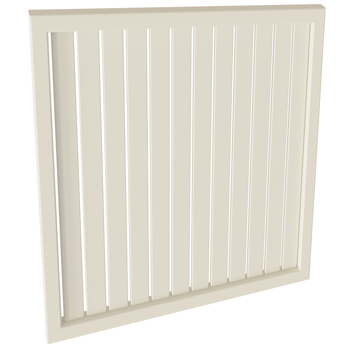 ProtectorAl 300 - 1000 x  300 - 1000mm Surfmist Vertical 9mm Gap Aluminium Welded Slat Panel