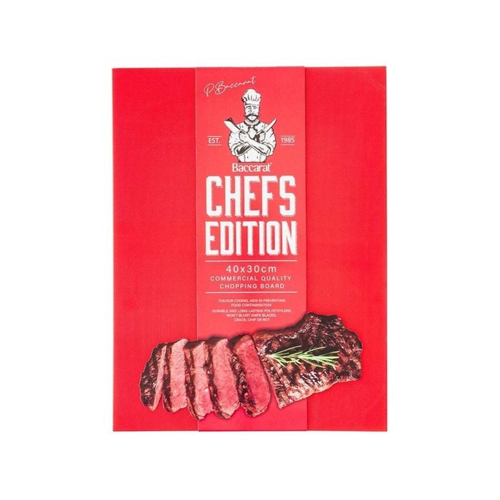Baccarat Chefs Edition Cutting Board 30cmx1.2cm   - Red - 40 X 30cm