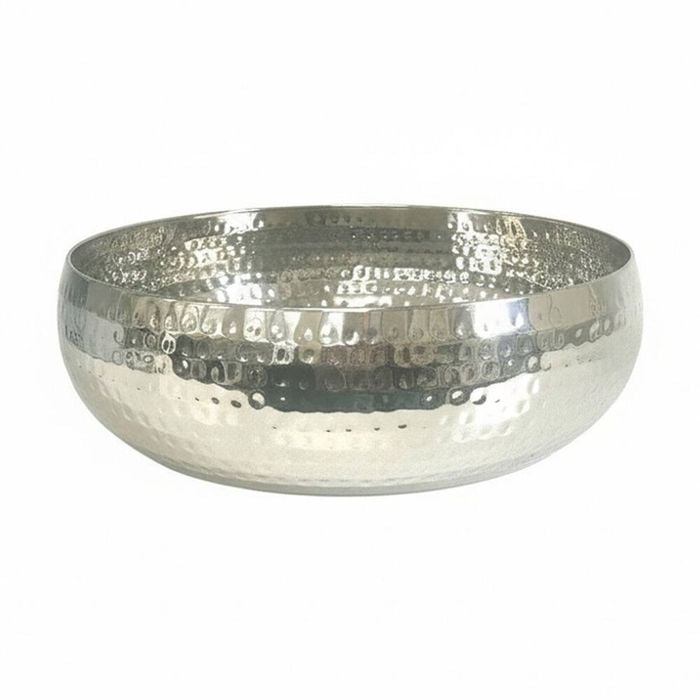 SS Collective Stainless Steel Single Wall Hammered Salad/Serving Bowl 28cm