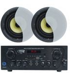 Weconic Bluetooth Amplifier + 2x6" Ceiling Speakers Package