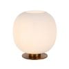 Telbix Viken Vintage Table Desk Lamp Light Glass Metal Antique Gold Opal Matt