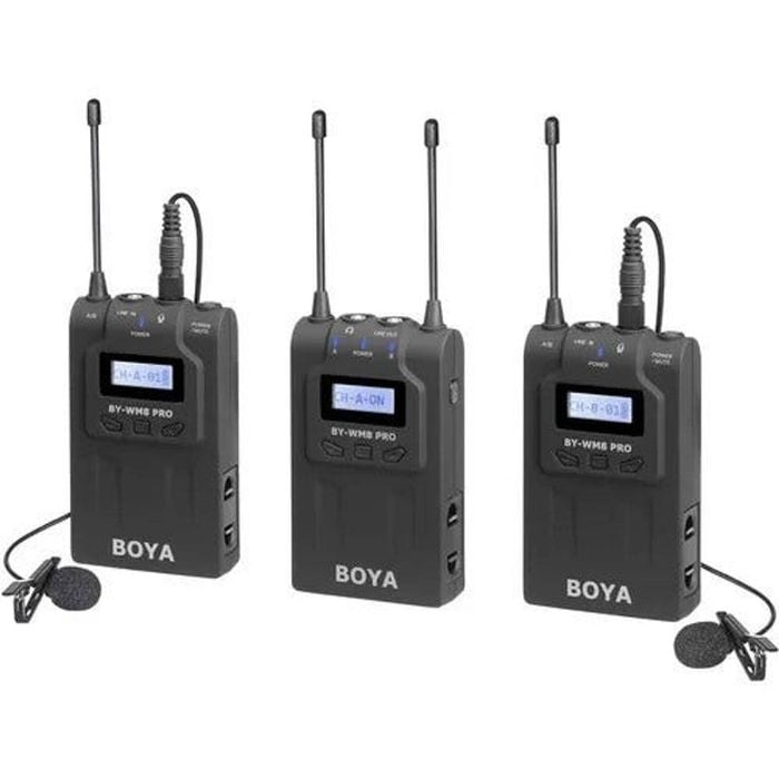 BOYA BY-WM8 Pro-K2 UHF Dual-Channel Wireless Microphone System (EOL)