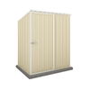 Absco Sheds 1.52 x 0.78 x 1.80m Classic Cream Single Door Reverse Skillion Garden Shed