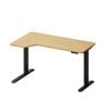 Oikiture L-shape Electric Standing Desk Single Motor 145CM