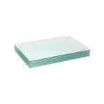 Glass Placemats - 50 x 40cm - Clear - Pack of 6