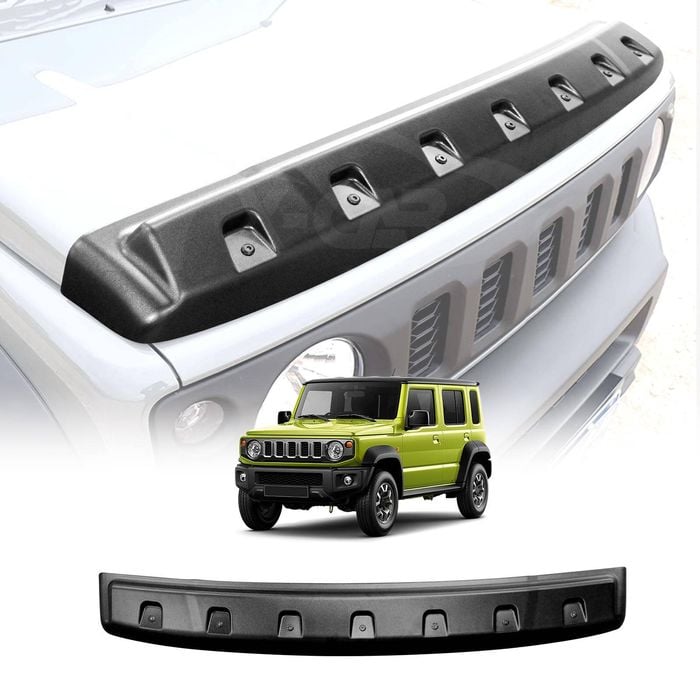 Bonnet Protector for Suzuki Jimny XL 5-Door 2023-Onwards Hood Guard Trim Cover Matt Black Rivet Style
