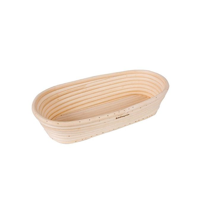 Bakemaster Oval Rattan Proving Basket 27x13x6.5cm  - Small