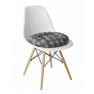 Anypillow Dark Gray Seat Cushion – Geometric Tee Print Design
