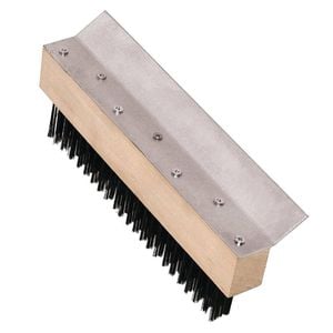 Vogue Pizza Oven Brush Head Carbon Steel Bristles And Scraper Head Only 255mm Ge204 Commercial Cleaning Tool