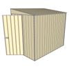 Build-a-Shed 1.5 x 2.3 x 2m Hinged Door Tunnel Shed without Side Doors - Cream