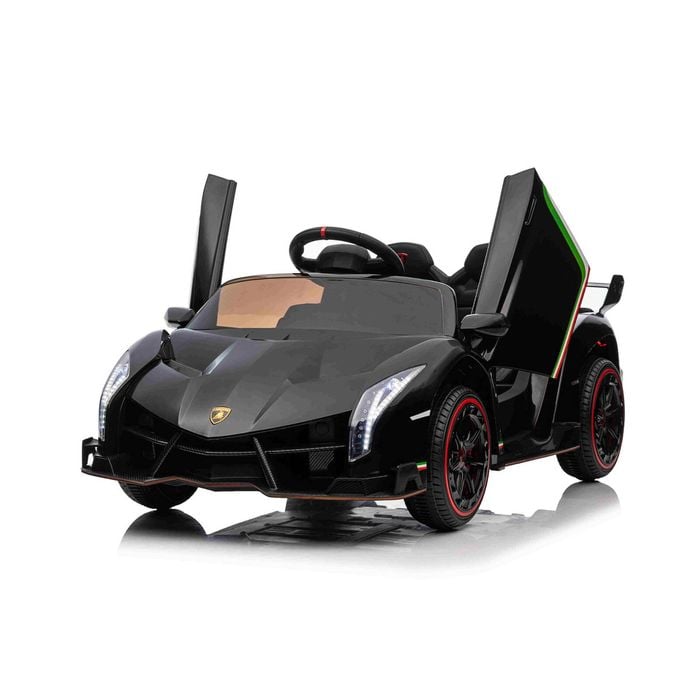 All 4 Kids Licensed Lamborghini Veneno Roadster Electrical Ride On Car - Black