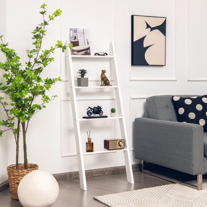 Towel Storage For Bathroom Blanket Ladder With Shelf, Tier Towel