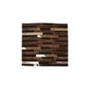 Multi-Purpose Animal Hide Brick Patch Chocolate with Woollen Fleece Reverse