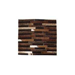 Multi-Purpose Animal Hide Brick Patch Chocolate with Woollen Fleece Reverse