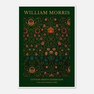 Galrie William Morris Cotton Prints Exhibition Artwork Violet and Columbine (1883) Home, Poster Only, A1 60 x 84cm (23 x 33inch)