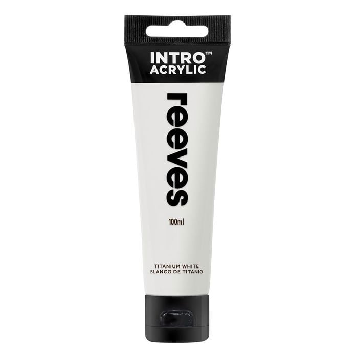 Reeves Intro 100ml Titanium White Acrylic Paint