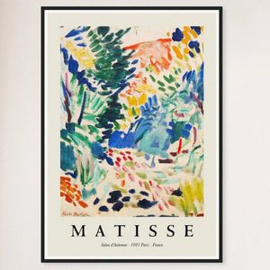 Galrie Stunning Landscape at Collioure Print by Henri Matisse (1905) Artistic Home Decor, Black Frame, A2 42x 60cm (16 x 24inch)