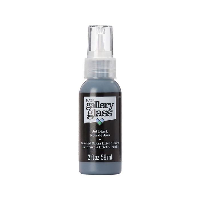 Plaid 59ml Jet Black Gallery Glass Paint