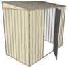 Build-A-Shed 1.2 x 2.3 x 2.0m Skillion Single Hinged Side Door Shed - Cream
