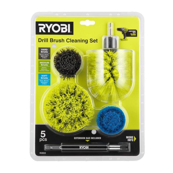 Ryobi 5 Piece Drill Brush Set