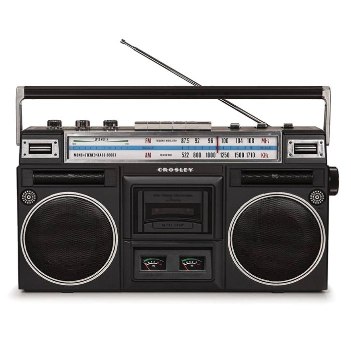 Crosley Blast Boombox Cassette Player - Black
