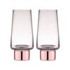 Tempa Aurora Clear Set of 2 Highball Tumbler Rose