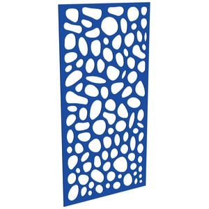 ProtectorAl 300-1200 x 1201-2400mm Light Blue/Gloss White Riverstone Unframed Composite Deco Panel
