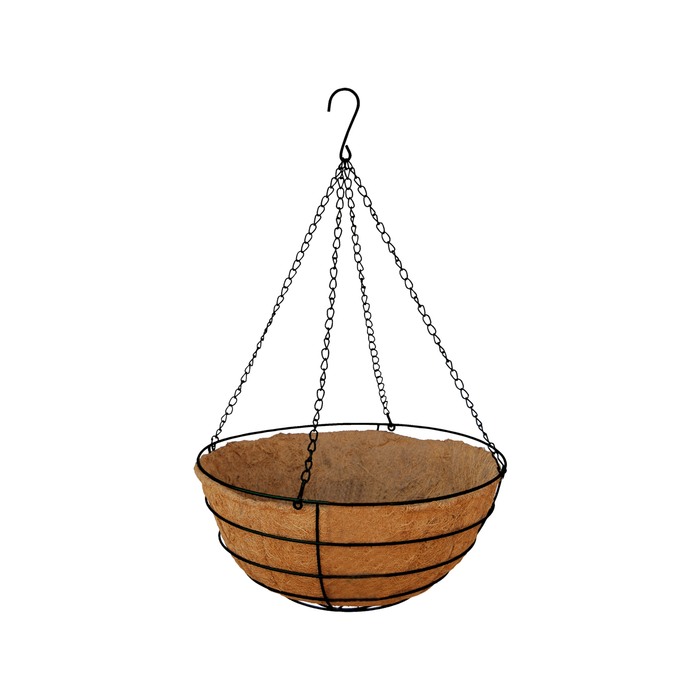 Brunnings 30cm Beehive Hanging Basket with Liner - 30cm