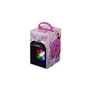 Disney Frozen Bluetooth Karaoke Machine With Microphone Led Lights Built In Speaker For Kids