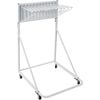 VEVOR Mobile Blueprint Storage Rack White Plan Holder with 12 Pivot Brackets for Office