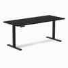 Desky Single Sit Stand Black Desk 180 X 75cm Black Frame