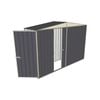 Build-a-Shed 3.0 x 0.8 x 2.3m Gable Single Hinged Side Door Shed - Grey