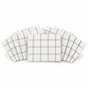 SOGA Peel & Stick Floor and Wall Tiles 30 x 30cm 10 Pack White Grid Tile Look