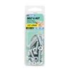 Zenith 1/4" x 25mm Zinc Plated Round Head Bolt And Nut - 12 Pack