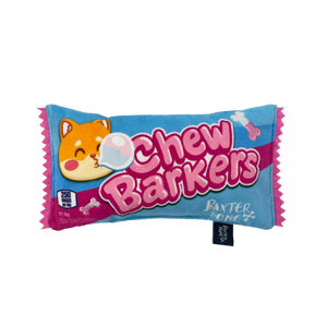 Baxter Bone Chewbarkers Plush Pet Toy
