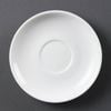 Olympia Whiteware Stacking Saucers White Porcelain Round 150mm 12 Pack
