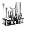 23-Piece Cocktail Shaker Set with Recipes Booklet and Stand