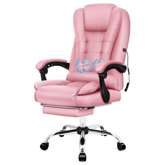 ALFORDSON Massage Office Chair Pink