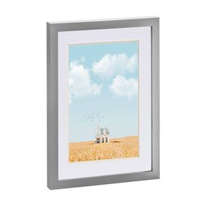 Nicola Spring Photo Frame with A5 Mount - A4 (8" x 12") - Grey