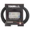 Tourtek 7.6m Male Instrument Cable Jack Connector Cord Black