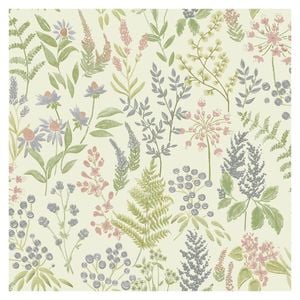 Calvert Meadows Pink cream Wallpaper 53cm x 10.05m