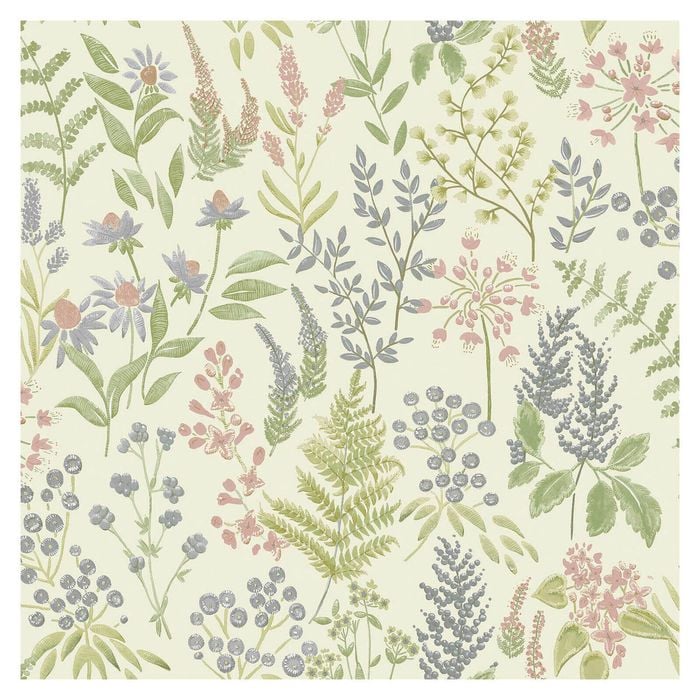 Calvert Meadows Pink cream Wallpaper 53cm x 10.05m