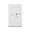 Click 75 x 115mm 10Amp Vertical Powerpoint - Single