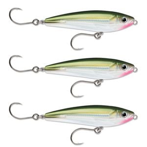 3x Rapala 7cm Saltwater X Rap SubWalk Walk the Dog Bait Fish Lures - OGreen